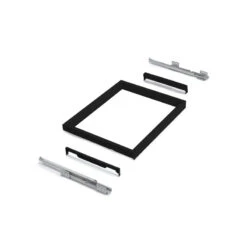 Kit De Panier à Fils Emuca Avec Glissières 800mm Noir Texturé -Kobleo kit de panier a fils emuca avec glissieres 800mm noir texture 3