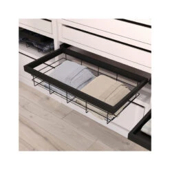 Kit De Panier à Fils Emuca Avec Glissières 900mm Noir Texturé -Kobleo kit de panier a fils emuca avec glissieres 900mm noir texture 4