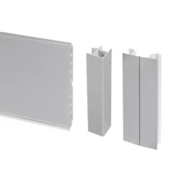 Kit De Plinthes De Cuisine 8952463 Ht100mm L2,35m Anodisé Satiné Emuca