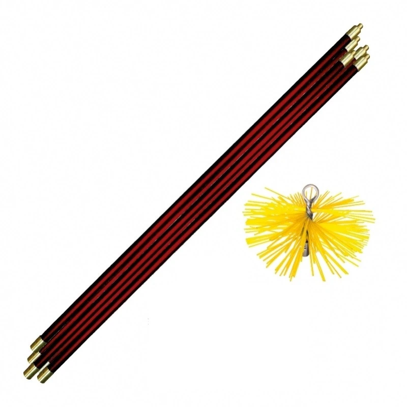 Kit De Ramonage 7m Avec Hérisson Nylon D200mm Leman 2 Kit De Ramonage 7m Avec Hérisson Nylon D200mm Leman – Image 2