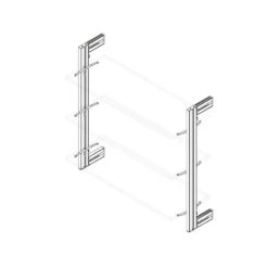 Kit De Structure Modulaire Emuca Zero à Monter Au Mur Gris Pierre -Kobleo kit de structure modulaire emuca zero a monter au mur gris pierre 4