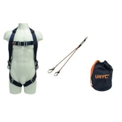 Kit Essential Duo Harnais XXL-XXXL Longe Corde Double 1m Absorbeur D'é