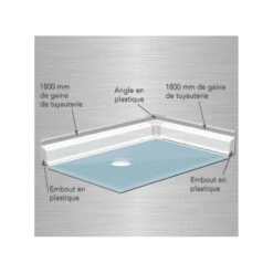 Kit Gaine De Tuyauterie Pour Braddan Sulby Low Profile 1800mm 2 Embout