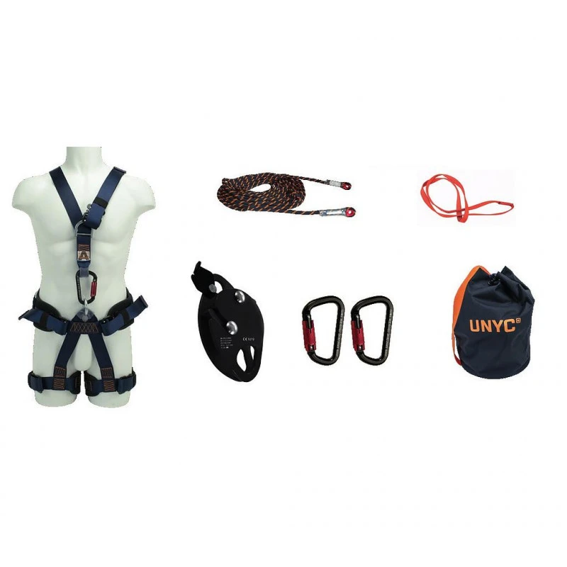 Kit Master Harnais XXL-XXXL Corde Gaînée Tressée 20m Et Accessoires 1 Kit Master Harnais XXL-XXXL Corde Gaînée Tressée 20m Et Accessoires