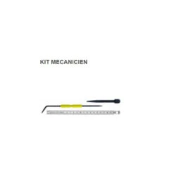 Stanley Kit Mécanicien 1 Réglet 200 Mm 1 Pointe à Tracer Gainée 1 Pointeau Têt