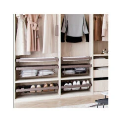 Kit Panier Métallique Et Cadre Coulissant Emuca 900mm Couleur Moka -Kobleo kit panier metallique et cadre coulissant emuca 900mm couleur moka 5