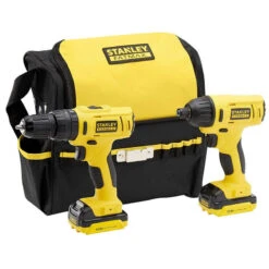 Stanley Kit Perceuse PercussionVisseuse Chocs Fatmax 108V Lithium 2x15Ah Sac T