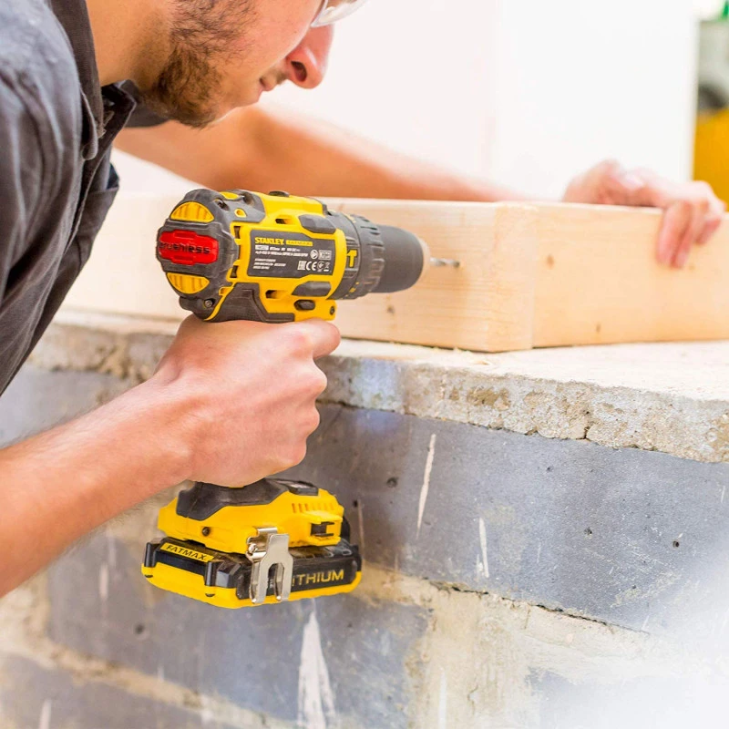 Stanley Kit Perceuse PercussionVisseuse Chocs Fatmax 18V Lithium 2x2Ah Sac Tra 4 Stanley Kit Perceuse PercussionVisseuse Chocs Fatmax 18V Lithium 2x2Ah Sac Tra – Image 4