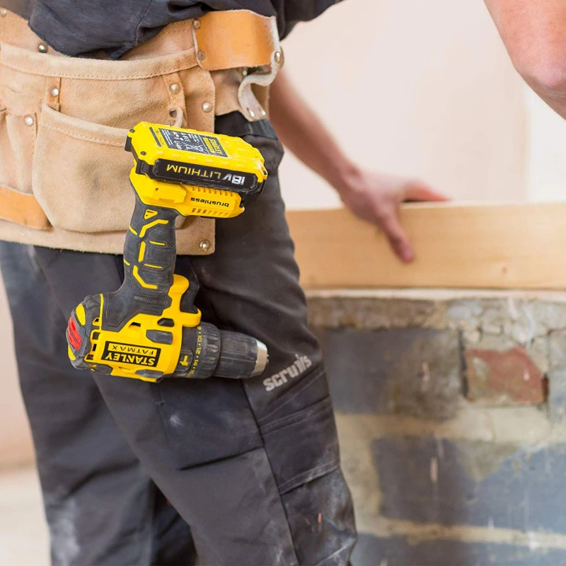 Stanley Kit Perceuse PercussionVisseuse Chocs Fatmax 18V Lithium 2x2Ah Sac Tra 6 Stanley Kit Perceuse PercussionVisseuse Chocs Fatmax 18V Lithium 2x2Ah Sac Tra – Image 6