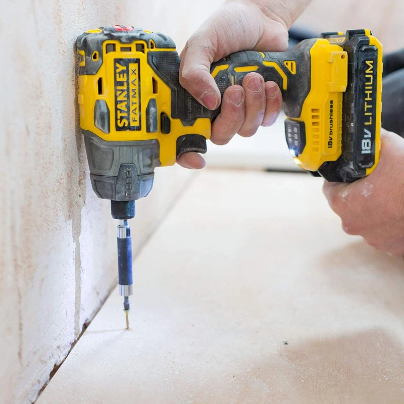 Stanley Kit Perceuse PercussionVisseuse Chocs Fatmax 18V Lithium 2x2Ah Sac Tra 8 Stanley Kit Perceuse PercussionVisseuse Chocs Fatmax 18V Lithium 2x2Ah Sac Tra – Image 8