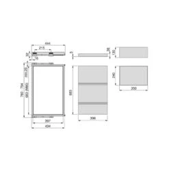 Kit Plateaux Emuca Avec 2 Paniers Pour Armoires 800mm Gris Pierre -Kobleo kit plateaux emuca avec 2 paniers pour armoires 800mm gris pierre 2