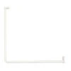 Kit Porte-rideau D'angle Blanc 80 X 80