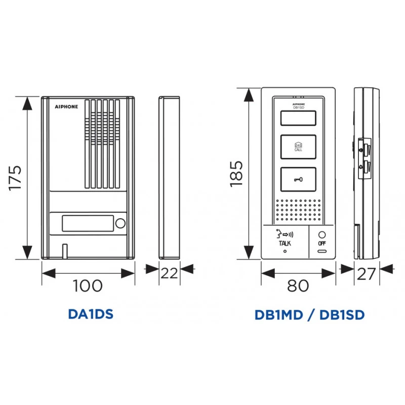 Kit Portier Audio DB2INT 2 Fils 1 Bouton 2 Postes Intérieurs Aiphone 4 Kit Portier Audio DB2INT 2 Fils 1 Bouton 2 Postes Intérieurs Aiphone – Image 4