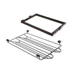 Emuca - Kit Range-chaussures Métallique Et Cadre Coulissant 600mm Couleur Moka - 7088213