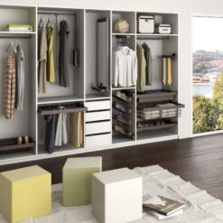 Emuca - Kit Range-chaussures Métallique Et Cadre Coulissant 600mm Couleur Moka - 7088213 -Kobleo kit range chaussures et cadre coulissant 600mm moka 7088213 emuca 6