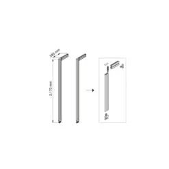 Kit Structure Modulaire Emuca Zero 2 Profilés Finition Noir Texturé -Kobleo kit structure modulaire emuca zero 2 profiles finition noir texture 6