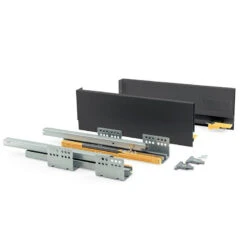 Kit Tiroir Cuisine Concept H138mm Prof 300mm Fermeture Amortie Acier G
