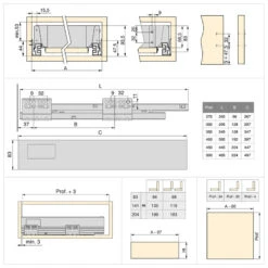 Kit Tiroir CuisineVantage-Q H83mm Prof 350mm Fermeture Amortie Acier B 9 Kit Tiroir CuisineVantage-Q H83mm Prof 350mm Fermeture Amortie Acier B -Kobleo kit tiroir cuisinevantage q h83mm prof 350mm fermeture amortie acier b 4