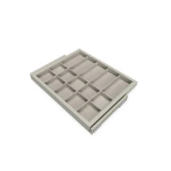 Kit Tiroir D'organisation Emuca Avec Glissières 600mm Gris Pierre