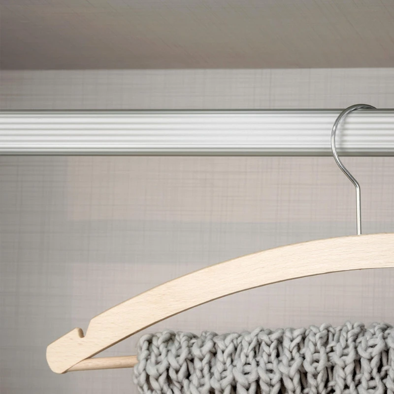 Kit Tube De Penderie, Ovale 30 X 15 Mm, 950 Mm, Aluminium, Anodisé Mat 2 Kit Tube De Penderie, Ovale 30 X 15 Mm, 950 Mm, Aluminium, Anodisé Mat – Image 2