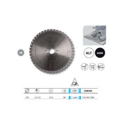 Lame Carbure 305x25,4x80z Speciale Metaux