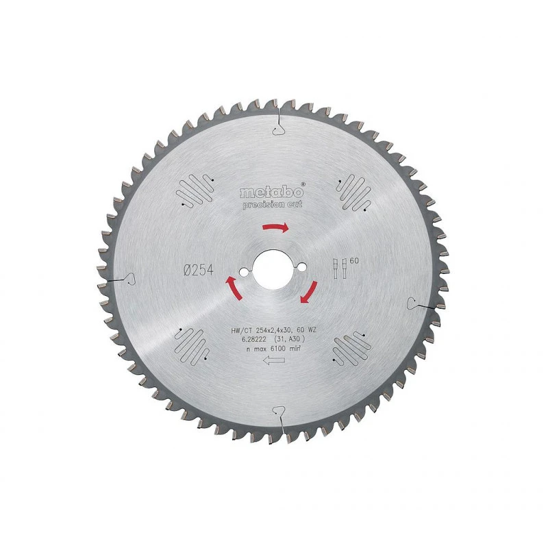 Metabo Lame De Scie Circulaire HW/CT 210x2,4x30 Mm 40 WZ 1 Metabo Lame De Scie Circulaire HW/CT 210x2,4x30 Mm 40 WZ