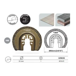 Lame De Scie Segment Fine à Concretion Carbure Diamètre 65 Mm 4016.01
