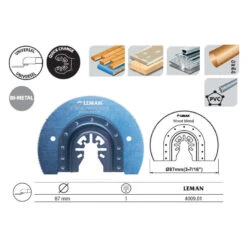 Lame De Scie Segment Moyeu Deporte Bi-Metal Bois Metal 87mm