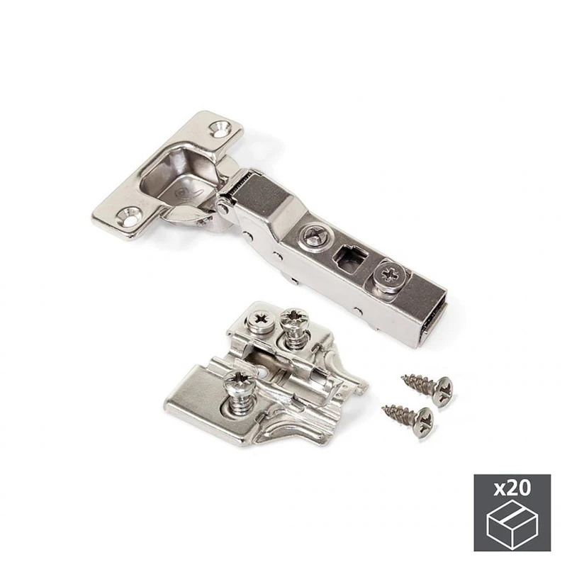 Lot 20 Charnières Montage Applique 20 Embases Eurovis Vis Montage 1 Lot 20 Charnières Montage Applique 20 Embases Eurovis Vis Montage