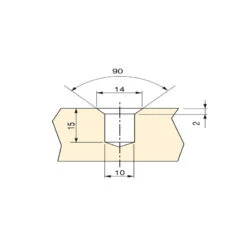 Emuca - Lot De 100 Écrous Pour Perçages Fraisés M8 Zamak Zingué - 4028705 5 Emuca - Lot De 100 Écrous Pour Perçages Fraisés M8 Zamak Zingué - 4028705 -Kobleo lot de 100 ecrous pour percages fraises m8 zamak zingue 4028705 emuca 2