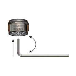 Lot De 2 Brise-jet à Débit Réglable M 24 X 100 -Kobleo lot de 2 brise jet a debit reglable m 24 x 100 delabie 2