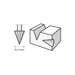 Lot De 2 Fraises En Acier 6,4mm Dremel -Kobleo lot de 2 fraises en acier 6 4mm dremel 2