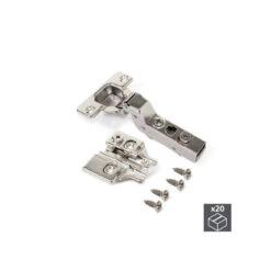 Lot De 20 Charnières Pour Montage Rentrant 20 Embases Vis Pour Montage