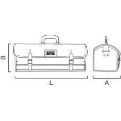 Bahco Mallette à Outils En Cuir En Forme De Tube 510 X 170 X 180 Mm 4750-TOC -Kobleo mallette a outils en cuir en forme de tube 510 x 170 x 180 mm 4750 toc 2