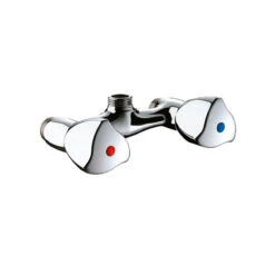 Mélangeur De Douche Mural Laiton Chromé M1/2"entraxe 100 Mm