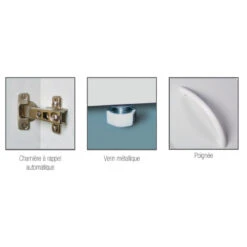 Meuble Sous évier Sim'NF 2 Portes 1000 Mm -Kobleo meuble sous evier sim nf 2 portes 1000 mm 3