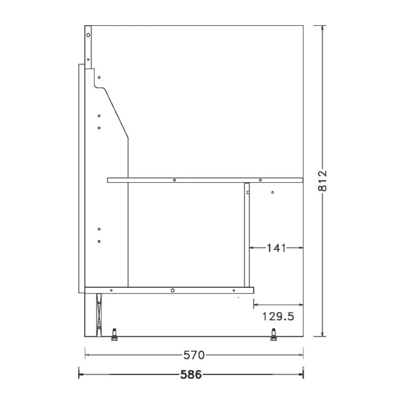 Meuble Sous évier Sim'NF 3 Portes 1200 Mm 2 Meuble Sous évier Sim'NF 3 Portes 1200 Mm – Image 2