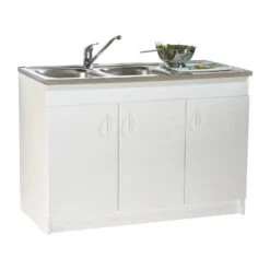Meuble Sous évier Sim'NF 3 Portes 1200 Mm