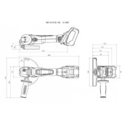 Metabo Meuleuse D'angle à Batterie 18V 180mm WB 18 LTX BL 180 -Kobleo meuleuse d angle a batterie 18v 180mm wb 18 ltx bl 180 metabo 2