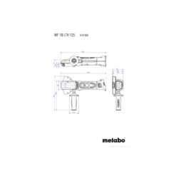 Metabo Meuleuse D'angle Tête Plate Sans Fil 18V 125mm CoffretWF 18 LTX 125 Qu -Kobleo meuleuse d angle tete plate sans fil 18v 125mm coffretwf 18 ltx 125 qu 3