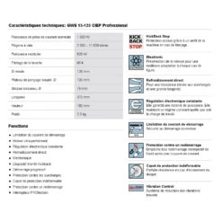 Meuleuse Diam125mm 1500W Sds Plus (anti-vibration) GWS 15-125 CIEP -Kobleo meuleuse diam125mm 1500w sds plus anti vibration gws 15 125 ciep 1
