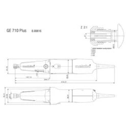 Metabo Meuleuse Droite 710W 43 Mm 10000-30500/min GE 710 Plus -Kobleo meuleuse droite 710w 43 mm 10000 30500 min ge 710 plus 4