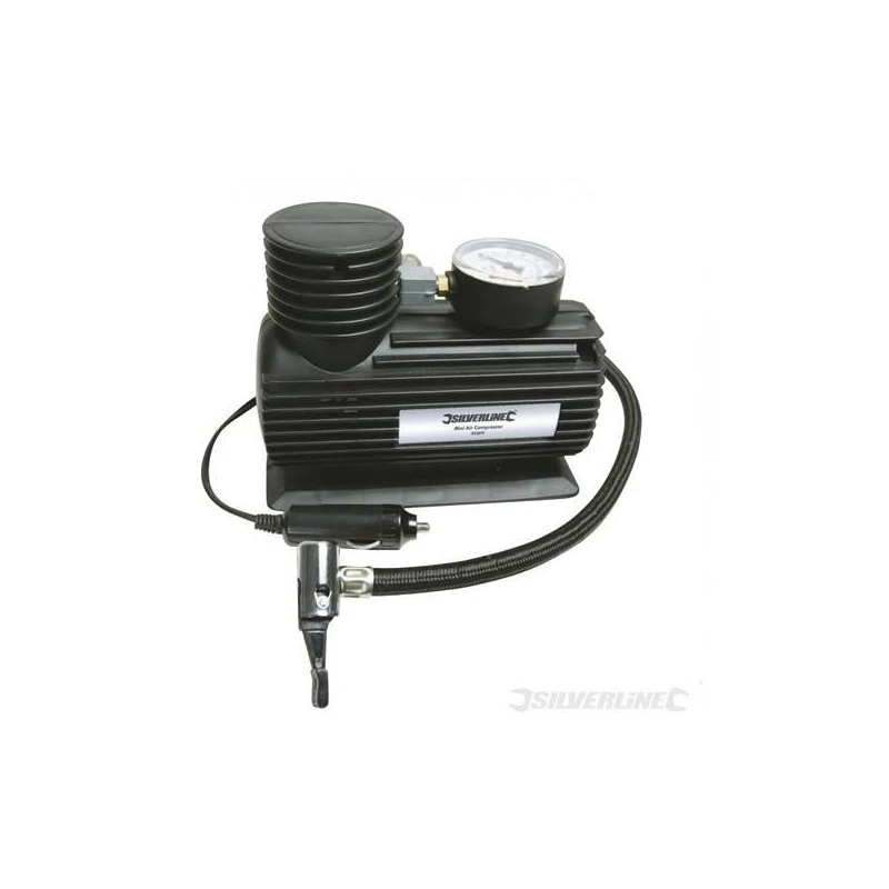 Mini Compresseur Pneumatique 50mm Dial. Silverline 1 Mini Compresseur Pneumatique 50mm Dial. Silverline