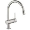Mitigeur 32918DC0 évier Avec Bec Mousse Acier SuperSteel Minta Grohe