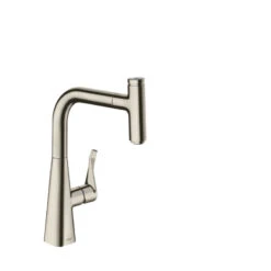Hansgrohe Mitigeur Cuisine 240 Metris Select M71 Bec Extractible Stainless Steel