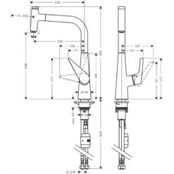 Hansgrohe Mitigeur Cuisine 300 Talis Select M51 Douchette Extractible 1 Jet Aspe 7 Hansgrohe Mitigeur Cuisine 300 Talis Select M51 Douchette Extractible 1 Jet Aspe -Kobleo mitigeur cuisine 300 talis select m51 douchette extractible 1 jet aspe 2