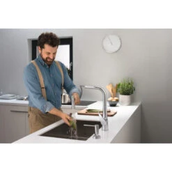 Hansgrohe Mitigeur Cuisine 300 Talis Select M51 Douchette Extractible Stainless 8 Hansgrohe Mitigeur Cuisine 300 Talis Select M51 Douchette Extractible Stainless -Kobleo mitigeur cuisine 300 talis select m51 douchette extractible stainless 1 2