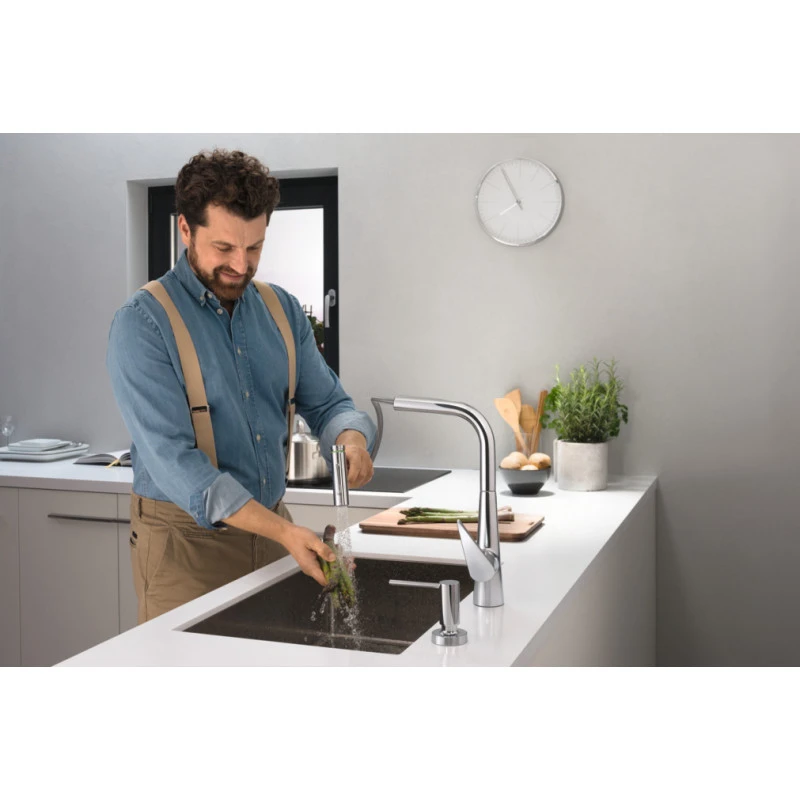Hansgrohe Mitigeur Cuisine 300 Talis Select M51 Douchette Extractible Stainless 3 Hansgrohe Mitigeur Cuisine 300 Talis Select M51 Douchette Extractible Stainless – Image 3