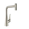 Hansgrohe Mitigeur Cuisine 320 Metris Select M71 Bec Extractible Stainless Steel