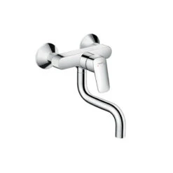 Hansgrohe Mitigeur De Cuisine Logis M31 Montage Mural 1 Jet Finition Chromé